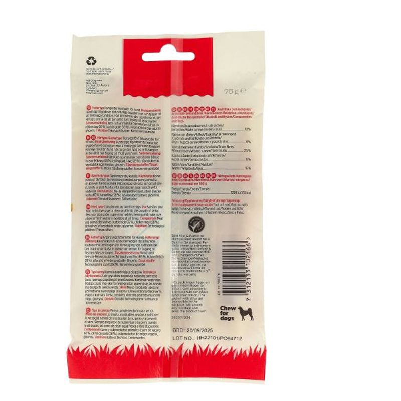 Dogman Tyggepinner med kylling 6p Hvit S 12cm (abonnement)
